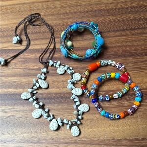 From Kenya Africa, Beaded Bracelets & necklace